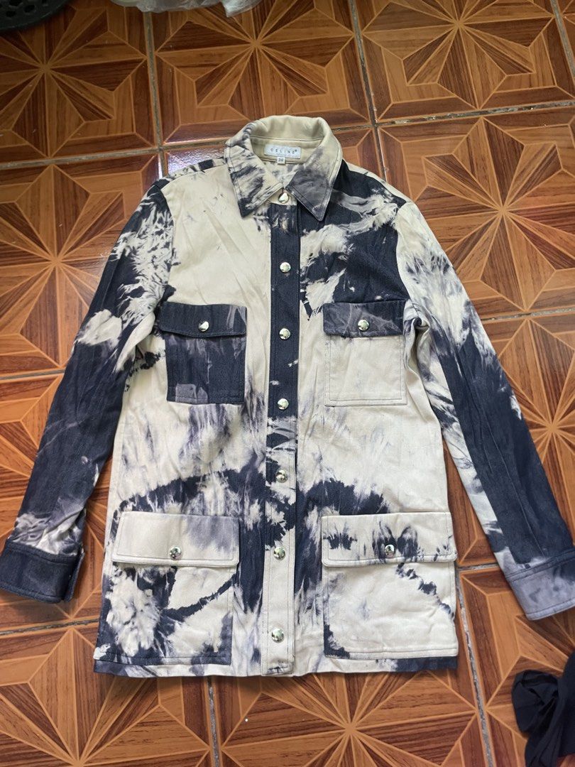Celine vintage SS2000 tie dye jacket(Authentic) (Category: Luxury Apparel) located in Alegria. Submitted by deniseeee.21 (Listing ID 1471039479, Image 1). Description: Authentic size 36 no flaws.