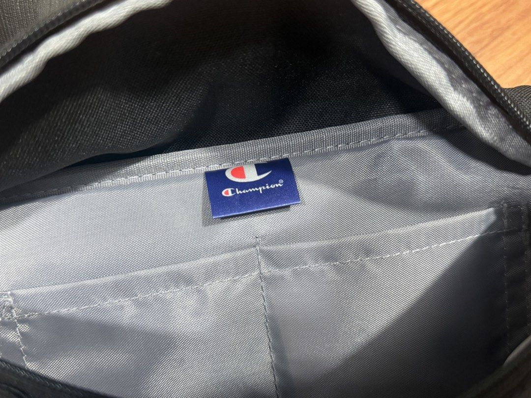 Champion Black Waist/Sling Bag (Category: Belt bags, Clutches and Pouches) located in San Juan City. Submitted by tpwk_harry (Listing ID 1471059943, Image 3). Description: - AUTHENTIC - Bought this in Japan for 1k plus - Selling for a very affordable price - No issues (naka stock nalang po sa bahay at hindi nagagamit) - Adjustable black strap - It’s ready for a new owner😊 Just message me if you’re interested ! .