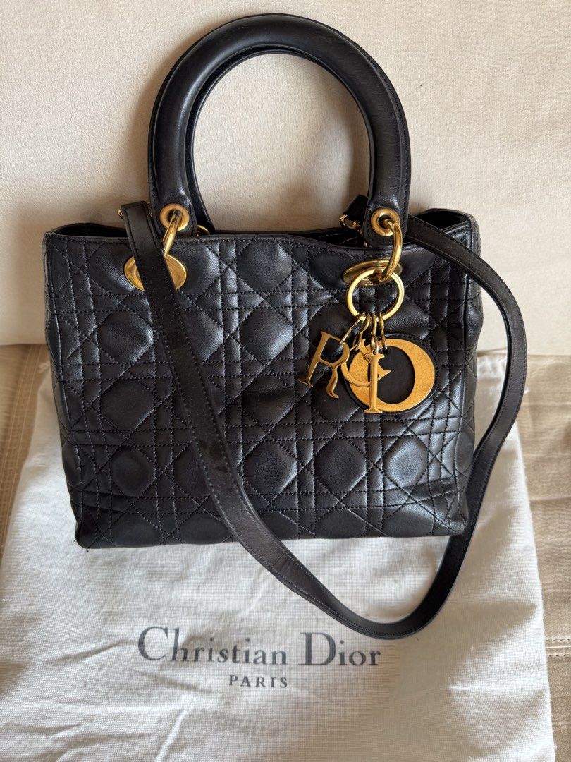 Christian Dior Lady Dior bag (Category: Luxury Bags & Wallets) located in Manila. Submitted by shoppers780 (Listing ID 1470988450, Image 1). Description: Authentic Christian Dior Lady Dior bag Vintage piece With dustbag With visible signs of use Please manage your expectations .