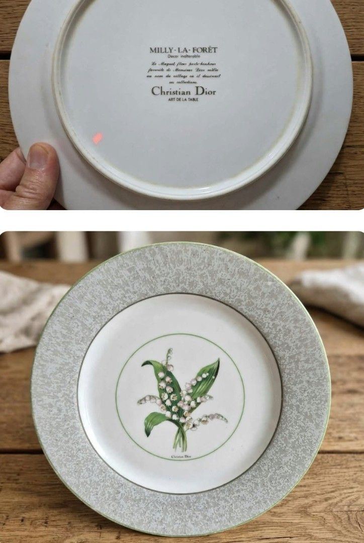 Christian Dior Milly La Foret Plate & Pasta Plate (Category: Dinnerware & Cutlery) located in Consolacion. Submitted by luxekerei (Listing ID 1471050708, Image 1). Description: - 2 dinner plate - 5 pasta plate.