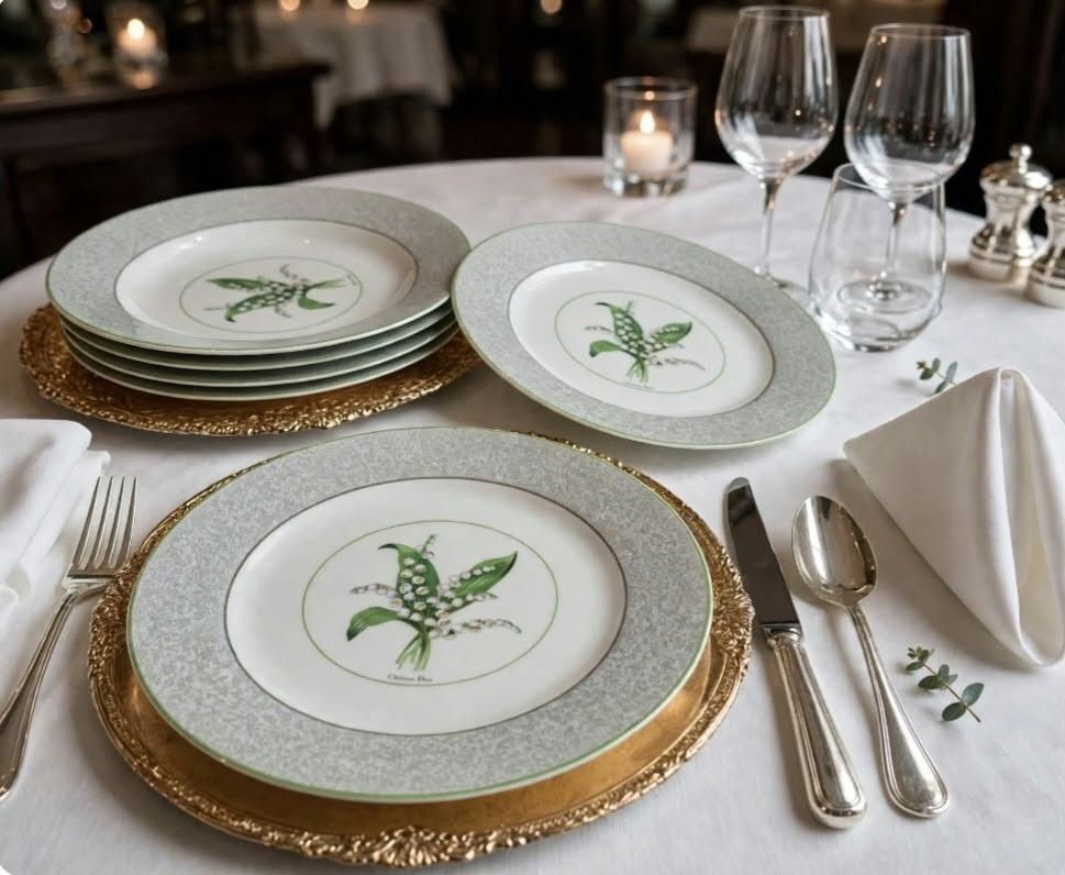 Christian Dior Milly La Foret Plate & Pasta Plate (Category: Dinnerware & Cutlery) located in Consolacion. Submitted by luxekerei (Listing ID 1471050708, Image 3). Description: - 2 dinner plate - 5 pasta plate.