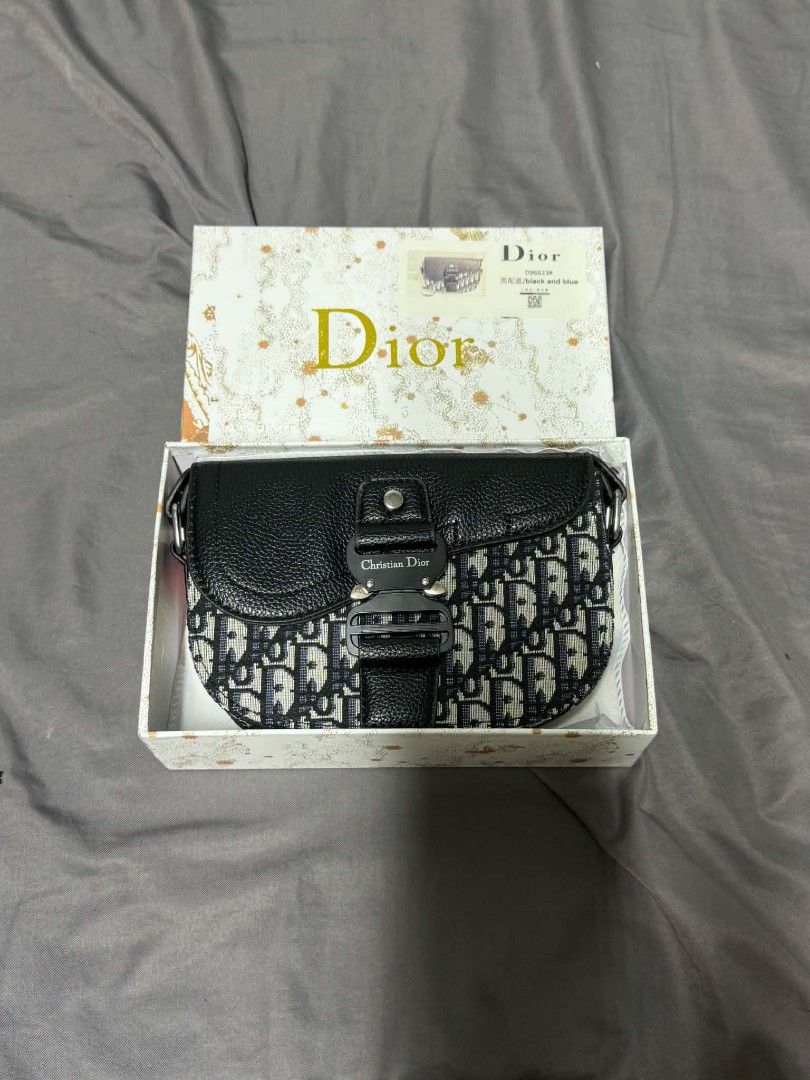 Christian Dior Saddle Bag Black Monogram Canvas (Category: Luxury Bags & Wallets) located in Manila. Submitted by best_picks (Listing ID 1471094760, Image 1). Description: .