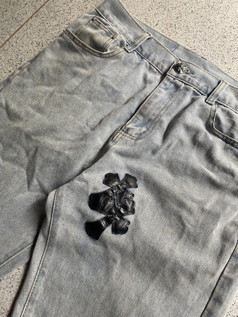 CHROME HEARTS PANTS (Category: Jeans) located in Nagcarlan. Submitted by chrollo_lucilfer (Listing ID 1471003926, Image 2). Description: CHROME HEARTS PANTS WAIST-34 LENGTH-41 TIGH-10 LEG OPEN-8.