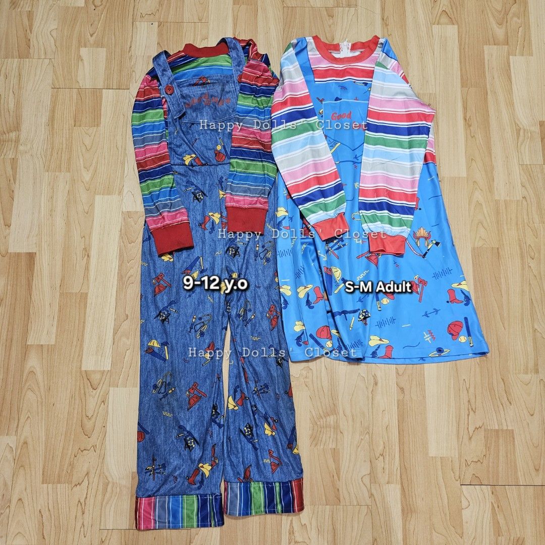 Chucky Costumes For Rent ✨️ (Category: Babies & Kids Fashion) located in Bacoor. Submitted by happy_dolls_closet (Listing ID 1470973568, Image 1). Description: READ FIRST ⬇️⬇️⬇️ ‼️ FOR RENT‼️ PM FOR DETAILS Costume: Chucky Size: 9-12 and S-Med Adult 📍 Location: Bacoor, Cavite 💰 MOP: GCASH via Express Send Only 🛵 Courier: Lalamove 🚫 NO Rush Shipping.
