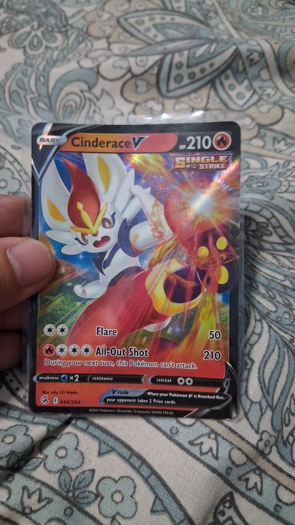 Cinderace V 044/264 UR (Category: Raw Singles) located in Manila. Submitted by warmtree_6c8201 (Listing ID 1471027736, Image 1). Description: .