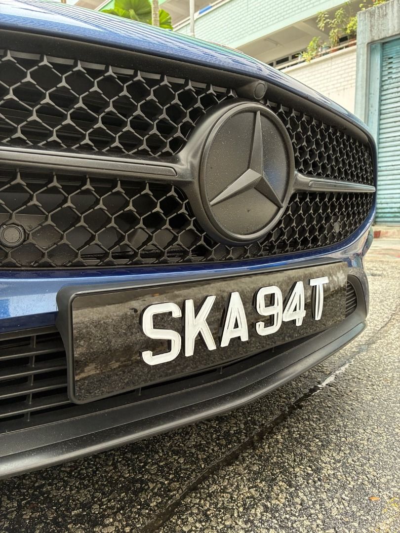 Clear Pot Belly Number Plate | Mercedes CLA | Display / Show Plate, Car ...