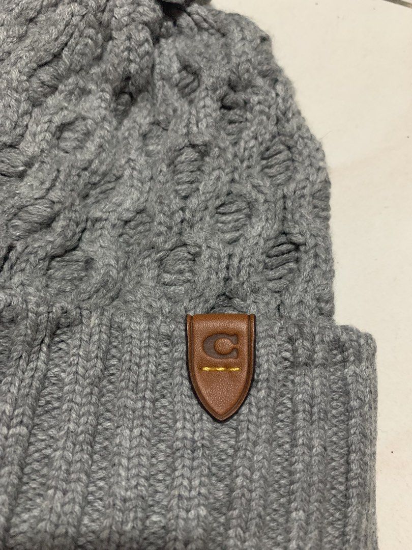 Coach Beanie (Category: Hats & Beanies) located in Kabacan. Submitted by mansourrrrrr (Listing ID 1471077930, Image 3). Description: Coach Beanie Leather Patch Excellent Condition No issue.