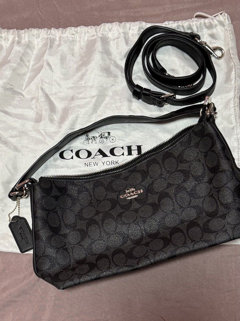 Coach Lewis Shoulder Bag (Category: Luxury Bags & Wallets) located in Quezon City. Submitted by meecaisawesome (Listing ID 1470995044, Image 1). Description: Negotiable for sure buyers! - Includes the protective bag and shoulder strap - Leather is worn out in some areas (seen in the pictures) though not obvious and visible from outside!.
