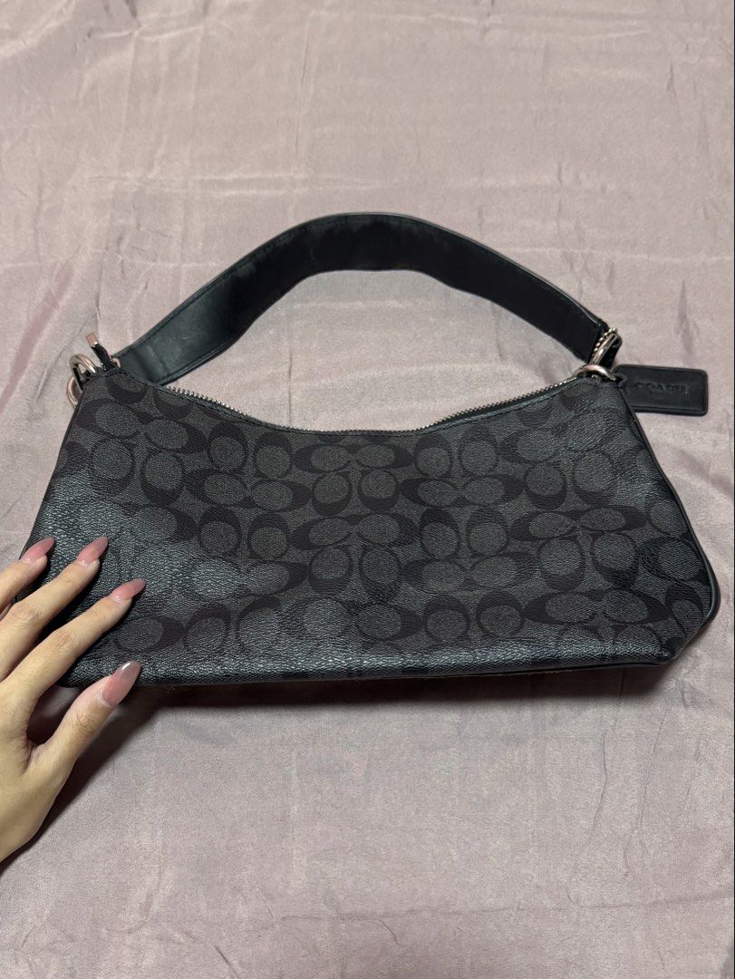 Coach Lewis Shoulder Bag (Category: Luxury Bags & Wallets) located in Quezon City. Submitted by meecaisawesome (Listing ID 1470995044, Image 3). Description: Negotiable for sure buyers! - Includes the protective bag and shoulder strap - Leather is worn out in some areas (seen in the pictures) though not obvious and visible from outside!.
