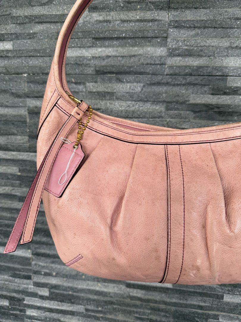 coach pink hobo (Category: Shoulder Bags) located in Balanga. Submitted by elle.curated (Listing ID 1470942802, Image 2). Description: RANK B See pictures - may mga spots po sa leather.