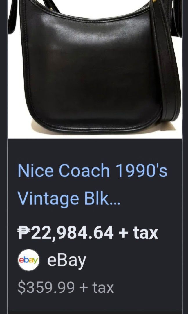 COACH VINTAGE LEATHER BAG (Category: Cross-body Bags) located in General Mariano Alvarez. Submitted by adonid (Listing ID 1471046204, Image 2). Description: GOOD CONDITION ORIGINAL COACH VINTAGE LEATHER BAG NO ISSUE NORMAL SIGN OF USAGD ONLY.