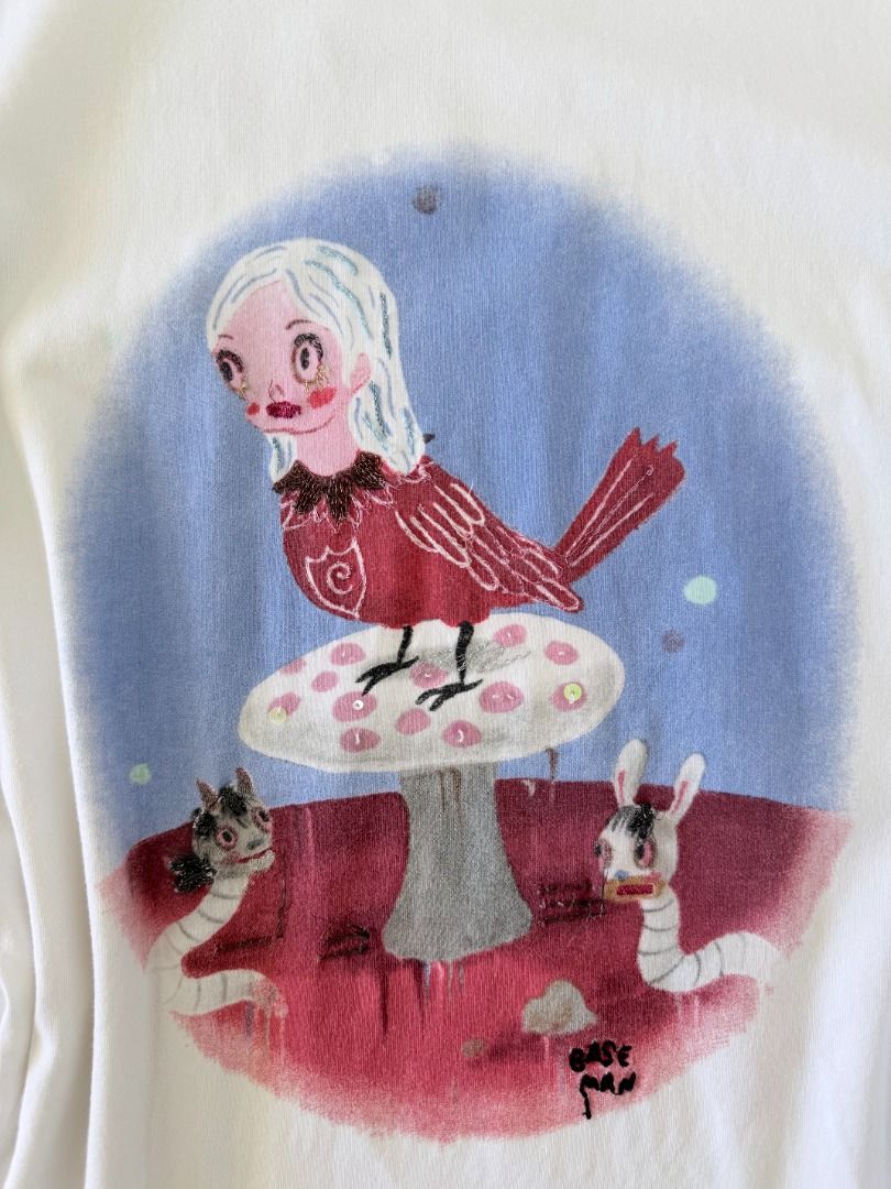 Coach x Gary Baseman Spring Collection shirt (Category: Shirts) located in Cabanatuan. Submitted by argarments.ph (Listing ID 1470940361, Image 3). Description: Tagged: Small on tag Width 17.5" | Length 25.5" Condition: Good condition Issue(s): Bit loose neckline.