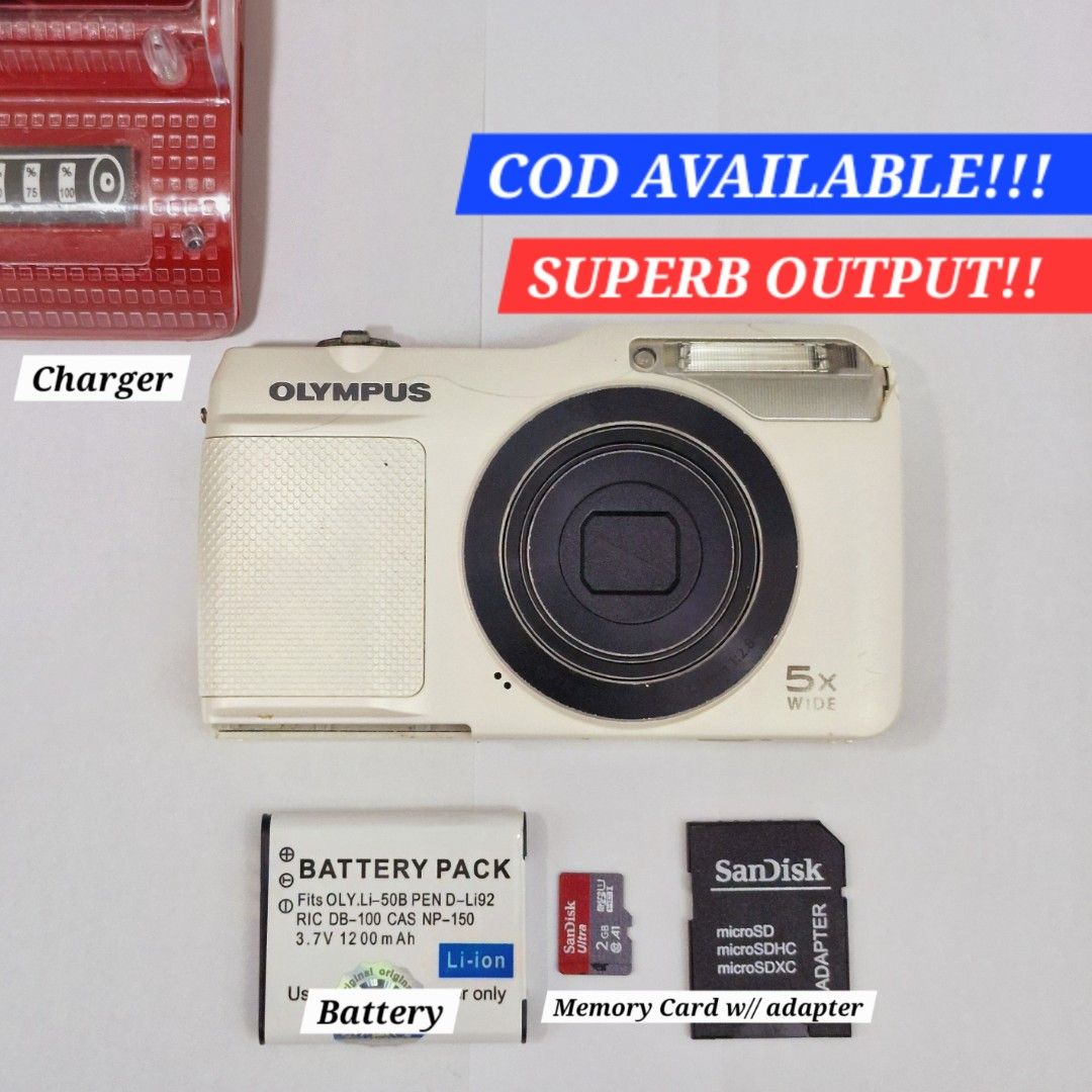 (COD AVAILABLE!!!) Olympus VG-170 Working Digicam (Category: Cameras) located in Caloocan City. Submitted by konan_11359 (Listing ID 1470983291, Image 1). Description: (COD AVAILABLE!!!) Olympus VG-170 Working Digicam WHY CHOOSE THIS: ♡ Malakas na Flash ♡ Mabilis mag-focus ♡ Malaking high quality lcd ♡ In auto mode ♡ Malinaw na output ♡ Smooth shutter and zoom ♡ Slim and Compact ♡ Vintage cam feel Condition: Used! More info below! Honest Issues: 
