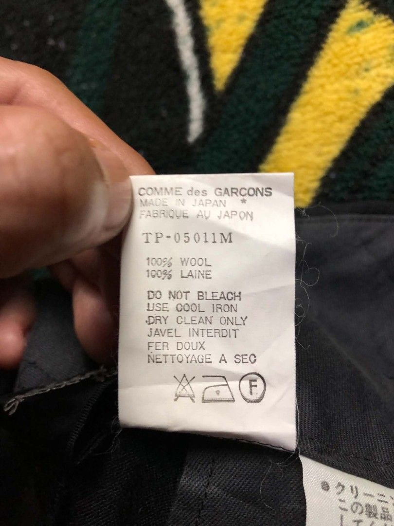 Comme Des Garcons Mens Fly Button Trouser (Category: Trousers) located in Manila. Submitted by wildowl_054d35 (Listing ID 1471043196, Image 3). Description: made in Japan excellent condition legit and authentic waist 30 length 40.