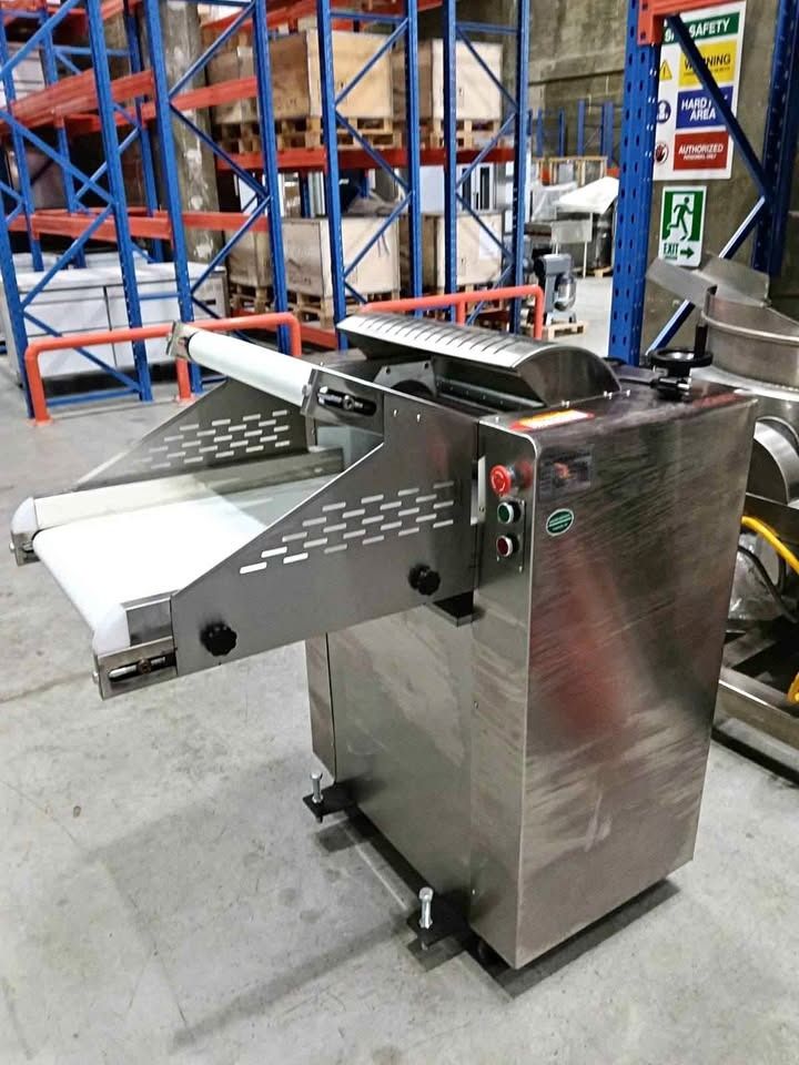 Commercial Automatic Dough Roller (Category: Industrial Equipment) located in Manila. Submitted by allana_kwindustrial (Listing ID 1470985458, Image 2). Description: Commercial Automatic Dough Roller Dimensions: 130 x 77 x 113 cm Price: 91K Specifications: Heavy Duty / Commercial Use Roller Setting Range:8-25mm Maximum Rolling Weight: 15kg Power: 3 kW · 220V/ 60Hz Conveyor width: 50 cm ✔ Heavy Duty & High Performance ✔ 1 Year Warranty + After-Sal