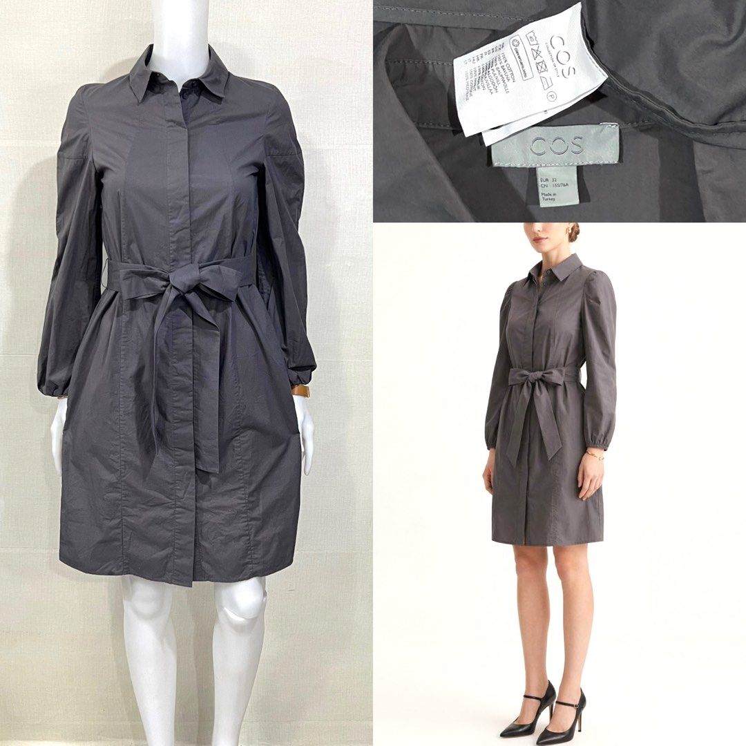 Cos Ash Grey Belted Dress (Category: Dresses) located in Cebu City. Submitted by kei.flmn (Listing ID 1471117806, Image 1). Description: 📌PLEASE READ BEFORE MAKING AN OFFER Excellent Condition (No issues) Size:Fits Extra Small (XS) - [x] Flat Lay Measurements (in inches): - [x] Bust: 34” | Waist: 36” (with side pockets) - [x] Length Reference: Mannequin Height : 5’4” (First-come, first-served basis) Due to an increased number of joy reservers an