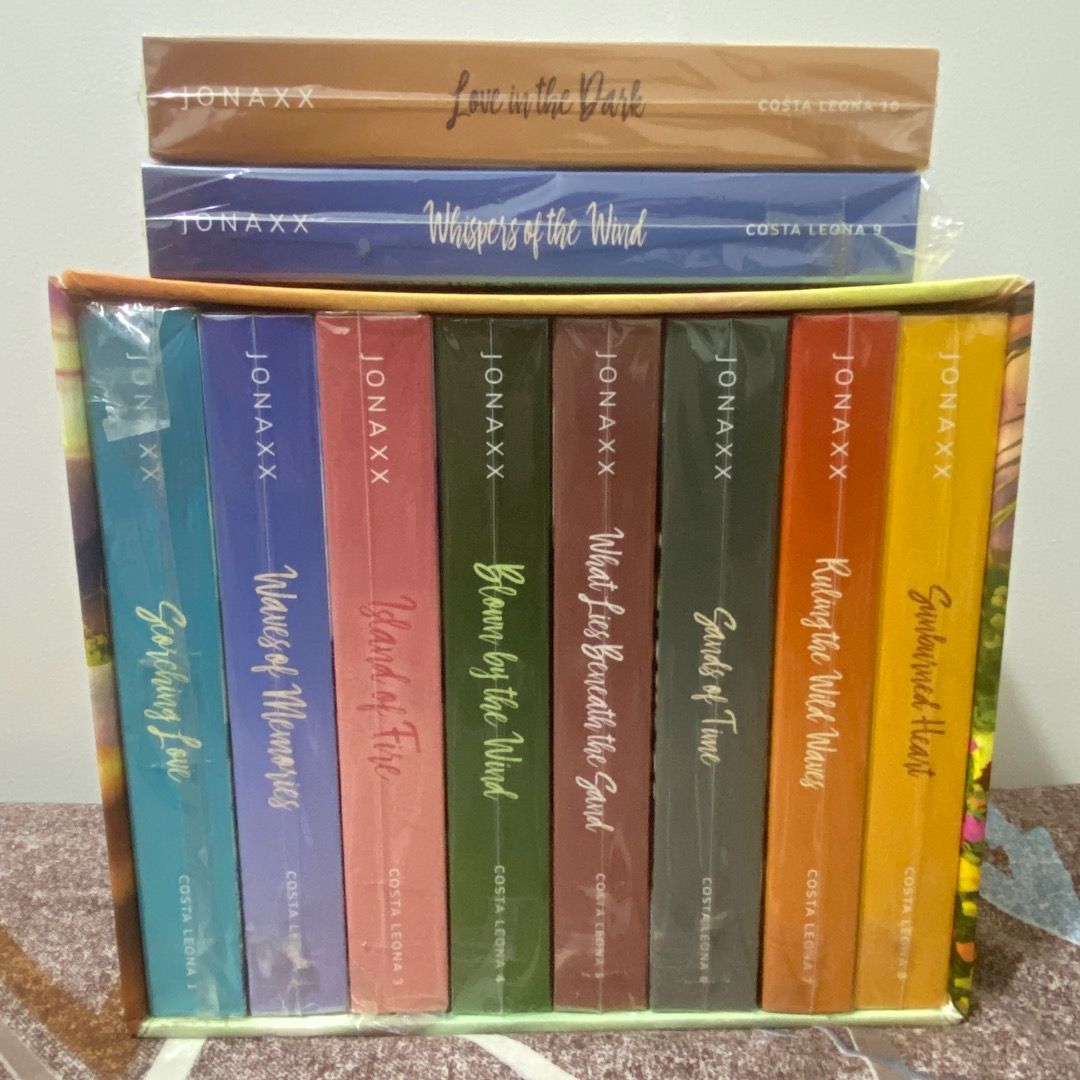 Costa Leona Series (CLS) by Jonaxx (Category: Storybooks) located in Caloocan City. Submitted by shhnaijahs (Listing ID 1471095749, Image 1). Description: Box Set with 2 free books - complete inclusions (bookmarks and signed postcards) - strictly for take all (may lp for sure buyer).