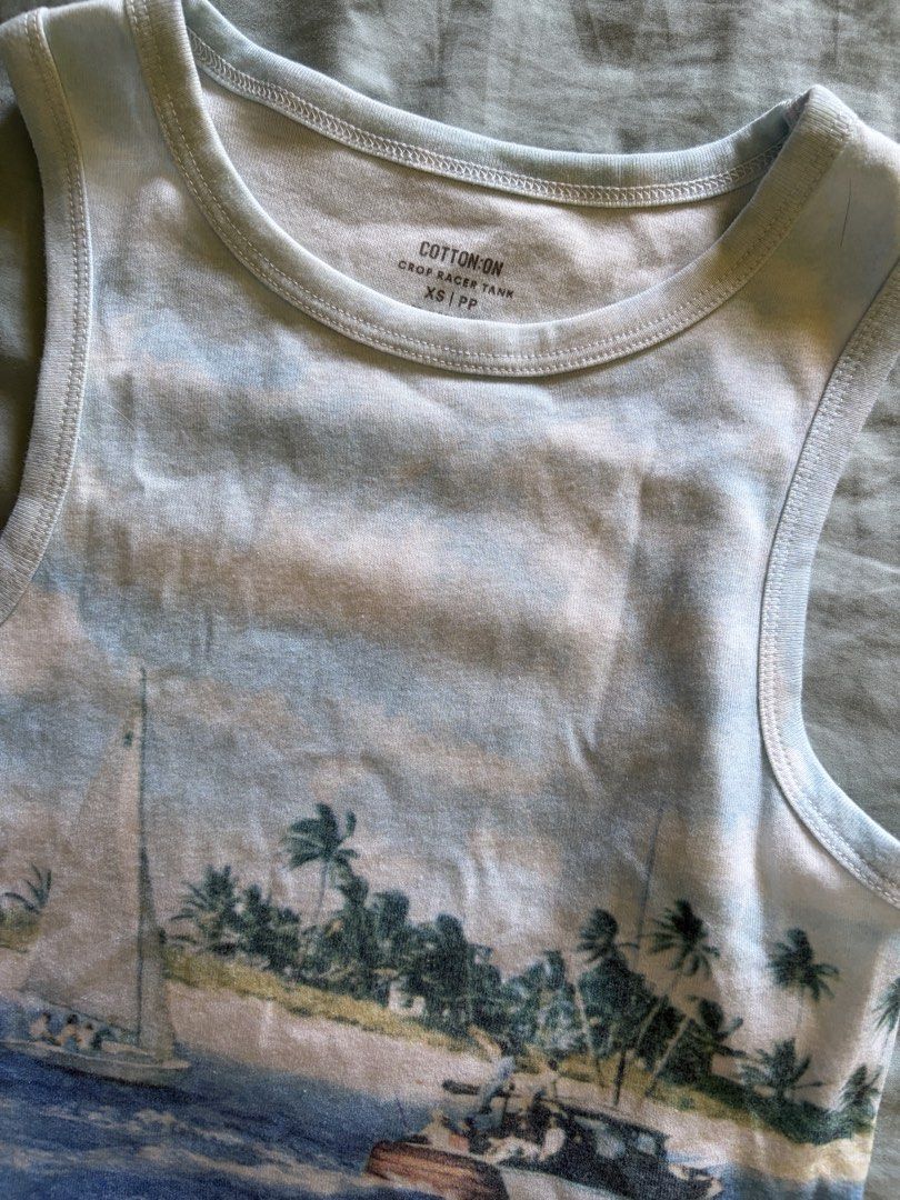 Cotton On Beach Racerback Top (Category: Sleeveless) located in Manila. Submitted by juliaespiritu_ (Listing ID 1470973729, Image 2). Description: In good condition .