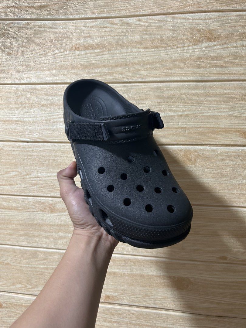 Crocs Duet Max II Clogs (Category: Slippers & Slides) located in Butuan. Submitted by selected.kicks (Listing ID 1471059520, Image 2). Description: Crocs Duet Max II Clogs "All Black" Size 8 men's fit to 26 - 26.5 cm - used pair, no box. - excellent condition.
