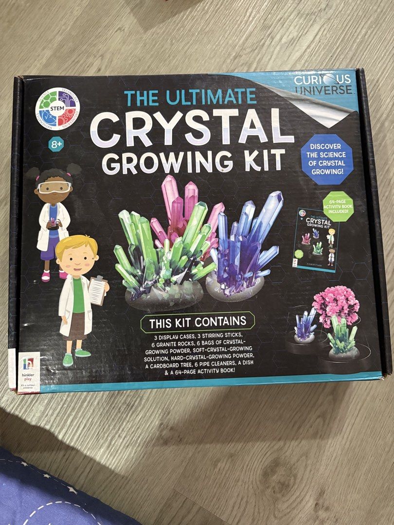 Crystal Growing Kit (Category: Board Games & Puzzles) located in Manila. Submitted by ruizaaa (Listing ID 1470938601, Image 1). Description: • open already • has a lot of items that can be used for the experiment • check other board games for negotiation.