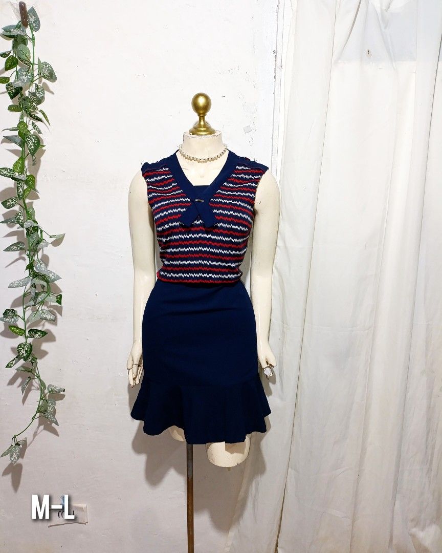 dark blue stripes cute dress (Category: Dresses) located in Pateros City. Submitted by amj_amj (Listing ID 1471092834, Image 1). Description: .