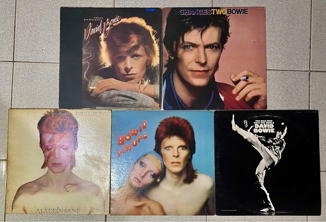 DAVID BOWIE Vinyl Year 1972-1981 (Category: Vinyls) located in Angeles City. Submitted by lensongsong (Listing ID 1471002001, Image 1). Description: DAVID BOWIE Vintage Vinyl from 1972 - 1981 Vinyl in excellent condition 1.Php1800.00 Young Americans Vinyl: VG to VG+ Cover: VG 1975 RCA Records USA 2.Php2500.00 Changes Two Bowie Vinyl: Excellent Cover: VG+ 1981 RCA Records USA 3.Php1800.00 Aladdin Sane Vinyl: Excellent Cover: VG Gatefold 1973 RCA R