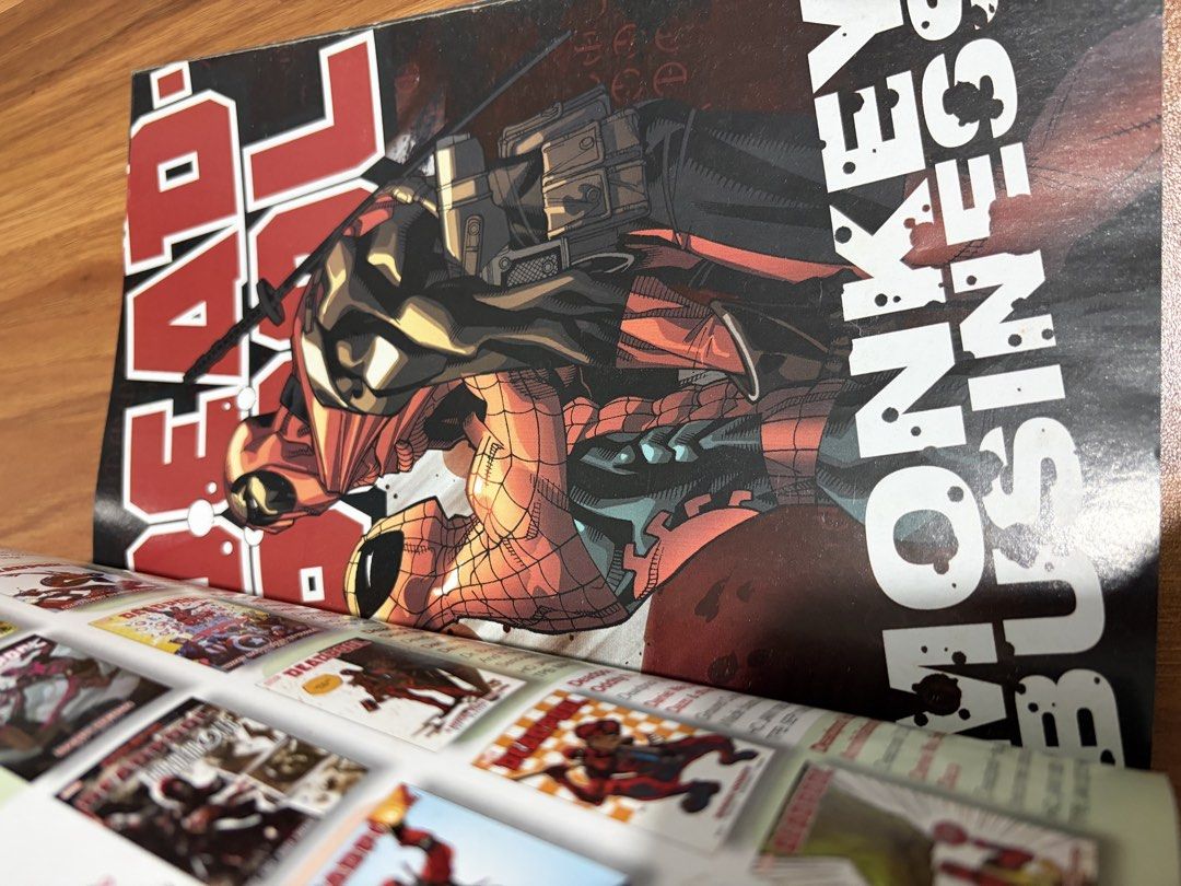 Deadpool Monkey Business Graphic Novel feat. Spider-Man (Category: Comics & Manga) located in Santa Rosa. Submitted by gxragesale (Listing ID 1470963399, Image 3). Description: Deadpool Monkey Business Graphic Novel Condition: - Pre-loved,please manage your expectations :) Meetups: Sta Rosa and Makati only Delivery: - Grab Express - LBC / Lalamove.