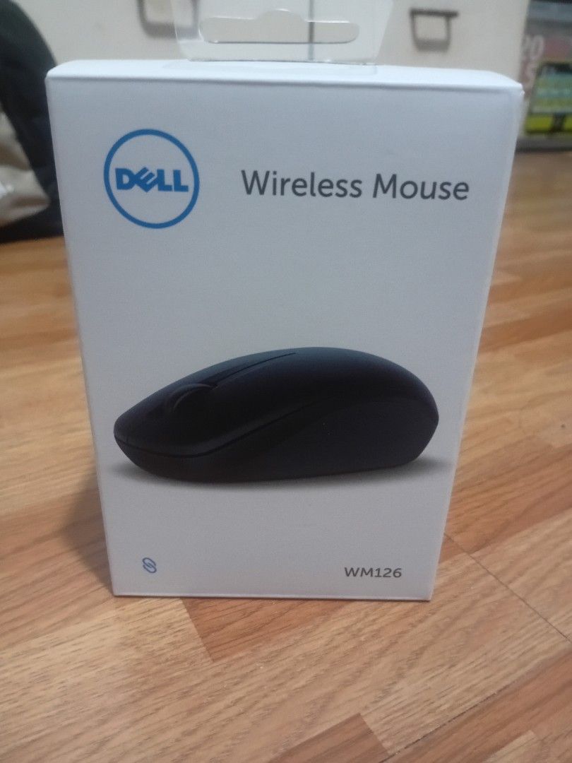 Dell WM126 Wireless Mouse Black (Category: Mouse & Mousepads) located in Cainta. Submitted by 2ndhandtoGo (Listing ID 1471009413, Image 1). Description: - Brand new in original retail packaging - Color: Sleek black - Easy plug-and-play setup with USB receiver - Built-in battery life indicator - Universal receiver connects up to 6 compatible devices.