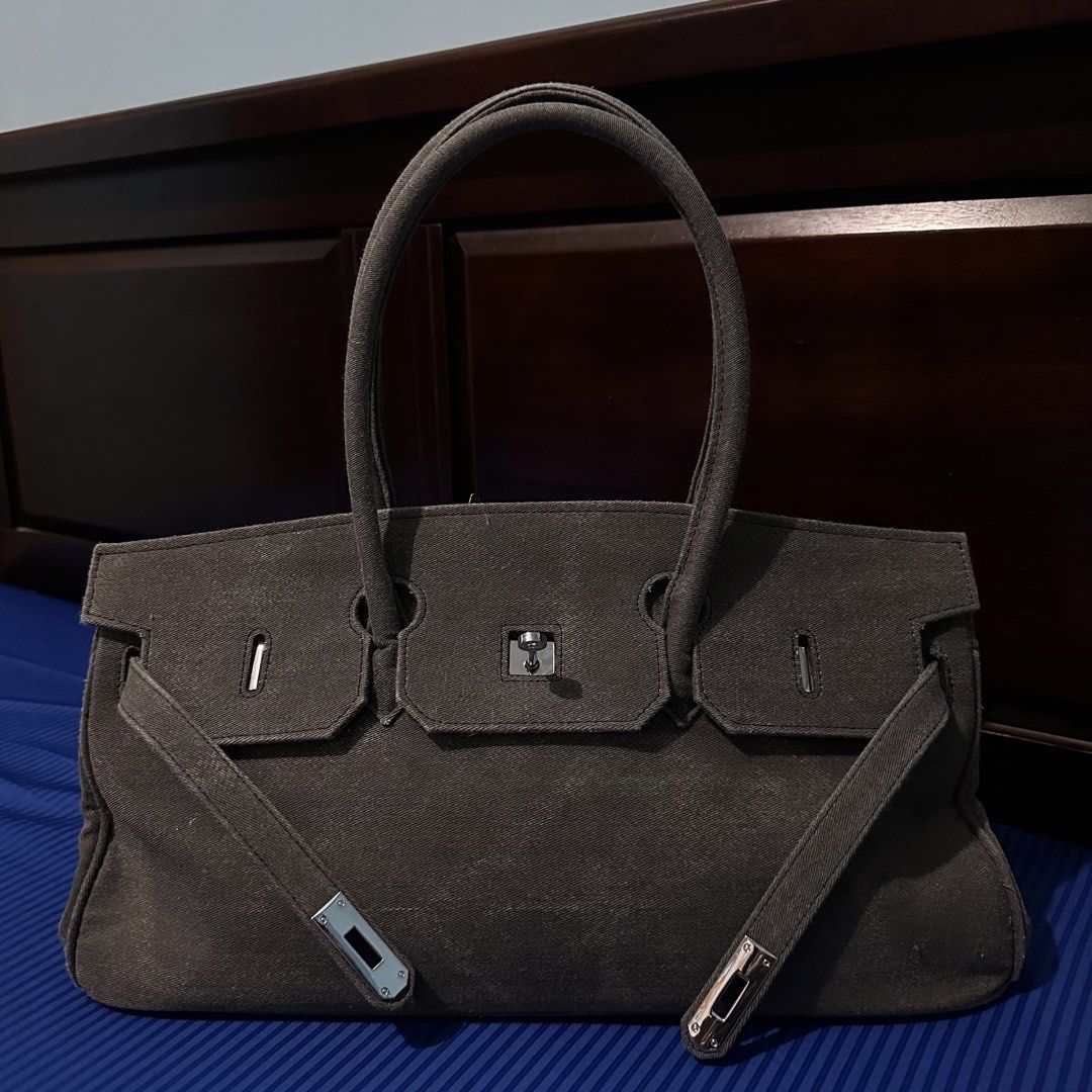 Denim JPG Birkin 42 (Category: Luxury Bags & Wallets) located in Marikina City. Submitted by divasells (Listing ID 1470942868, Image 1). Description: Selling my JPG Birkin 42! I've had it the past six months but only used it once. Too big for my liking, but good for travel! Size: L42 x W18 x H22 (Strap - Bottom 41) No lowballing please. 🥲 Payment via GCash/Maya Shipping via Lalamove/Grab Only.