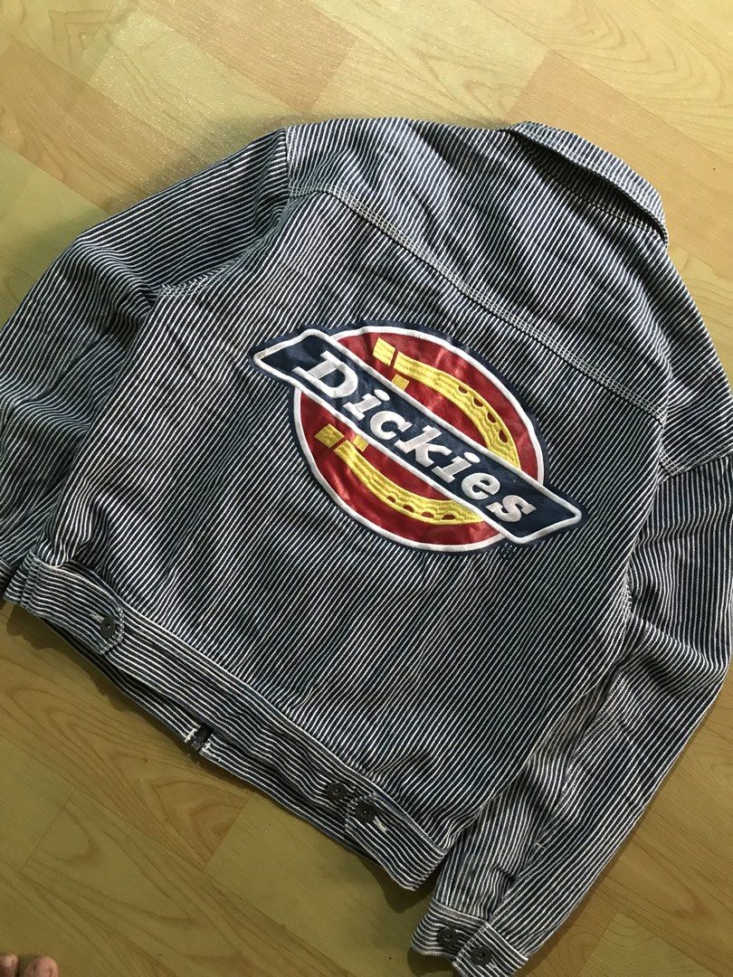 Dickies (Category: Coats, Jackets and Outerwear) located in Iriga City. Submitted by thrift_dshph (Listing ID 1470940570, Image 3). Description: Dickies Hickory Stripe Jacket Size: XS on tag (21.5x25) Crispy Condition/Like new Complete tags No Issue.