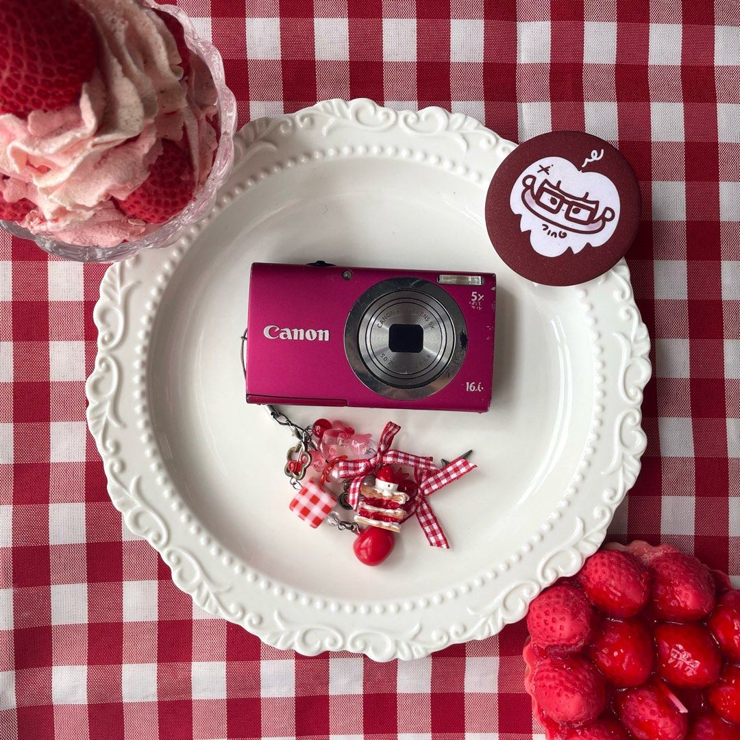 digicam — canon powershot a2300 (pink) (Category: Cameras) located in Mabalacat. Submitted by r3k_1 (Listing ID 1471029523, Image 2). Description: 𐙚 inclusions — unit — battery — memory card + freebies: ♡ hard case (d zone) ♡ beaded strap (d zone) ♡ extra (d zone) ♡ disposable cleaning cloth ♡ stickers ♡ mini squishy 𐙚 issue/s (outputs not affected) — lcd burn (repairable | replaceable) 𐙚 body condition: moderate signs of usage (visible dents 