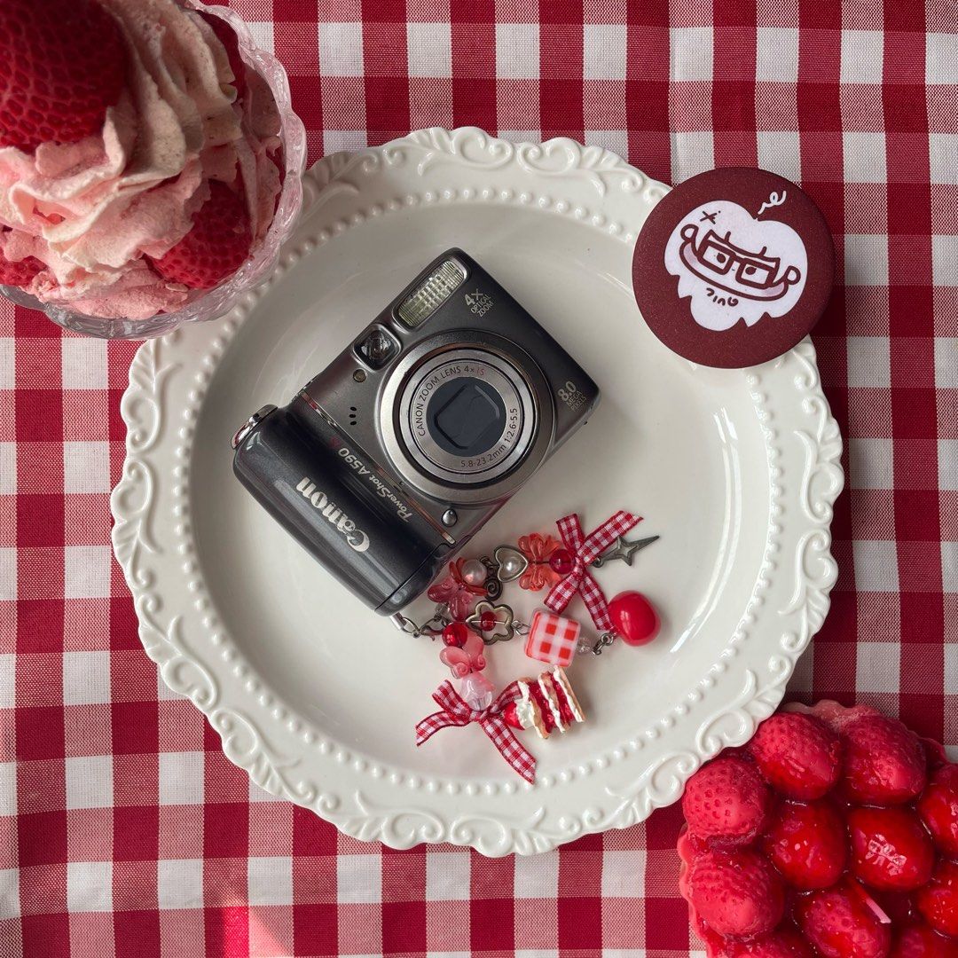 digicam — canon powershot a590 (Category: Cameras) located in Mabalacat. Submitted by r3k_1 (Listing ID 1471028033, Image 2). Description: 𐙚 inclusions — unit — battery — memory card + freebies: ♡ hard case (d zone) ♡ beaded strap (d zone) ♡ extra (d zone) ♡ disposable cleaning cloth ♡ stickers ♡ mini squishy 𐙚 issue/s (outputs not affected) — lcd burn & leak (repairable | replaceable) 𐙚 body condition: moderate signs of usage (visible dents a