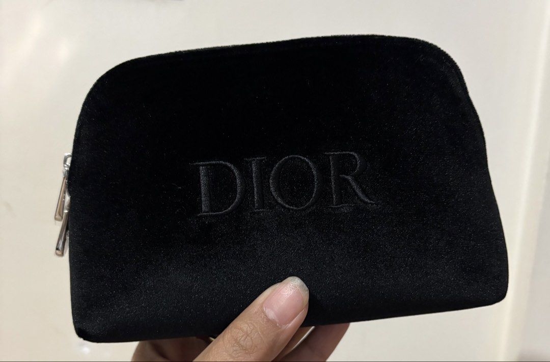 Dior Black Velvet Cosmetic Pouch (Category: Purses & Pouches) located in Cavite. Submitted by chubbsavenue (Listing ID 1471029034, Image 3). Description: This is a GWP (Gift with Purchase) from the actual store. Guaranteed Authentic!.