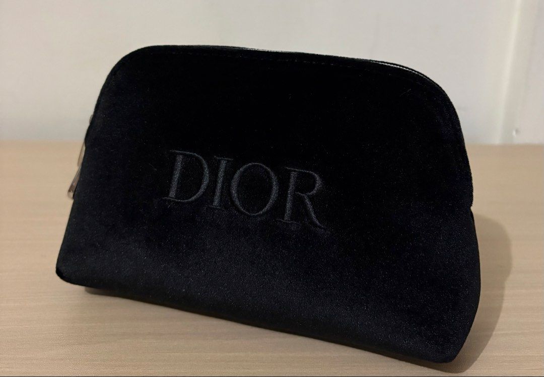 Dior Black Velvet Cosmetic Pouch (Category: Purses & Pouches) located in Cavite. Submitted by chubbsavenue (Listing ID 1471029034, Image 2). Description: This is a GWP (Gift with Purchase) from the actual store. Guaranteed Authentic!.