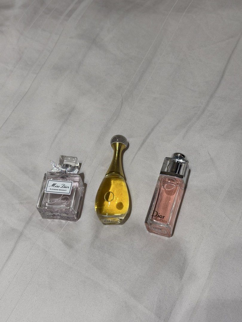 Dior Mini Perfumes (Category: Fragrance & Deodorants) located in Makati City. Submitted by preicosmetics (Listing ID 1471049234, Image 1). Description: TAKE ALL.
