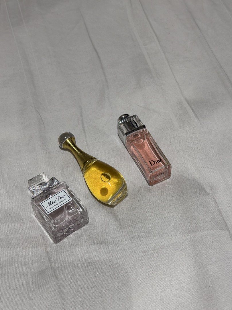 Dior Mini Perfumes (Category: Fragrance & Deodorants) located in Makati City. Submitted by preicosmetics (Listing ID 1471049234, Image 2). Description: TAKE ALL.