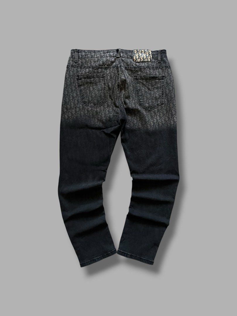 Dior Monogram Pants (Category: Jeans) located in Cebu City. Submitted by dip.thrift (Listing ID 1471040686, Image 1). Description: Dior Monogram Jeans ▫️Missing Tags ▫️Waistline: 34-36 Length: 37.5 Thigh: 12 Leg Opening: 7 ▫️Issue: Needs Zipper Replacement ▫️Color Rate: 10/10 ▫️Condition: 10/10.