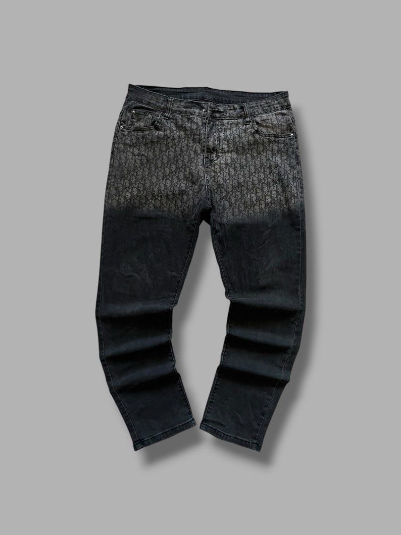 Dior Monogram Pants (Category: Jeans) located in Cebu City. Submitted by dip.thrift (Listing ID 1471040686, Image 2). Description: Dior Monogram Jeans ▫️Missing Tags ▫️Waistline: 34-36 Length: 37.5 Thigh: 12 Leg Opening: 7 ▫️Issue: Needs Zipper Replacement ▫️Color Rate: 10/10 ▫️Condition: 10/10.