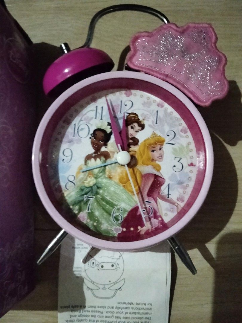 Disney Princess Alarm Clock (Category: Clocks) located in Quezon City. Submitted by ayakaicollections (Listing ID 1470932752, Image 1). Description: -2 Disney Alarm Clock -Damaged box/no box Only -both working.