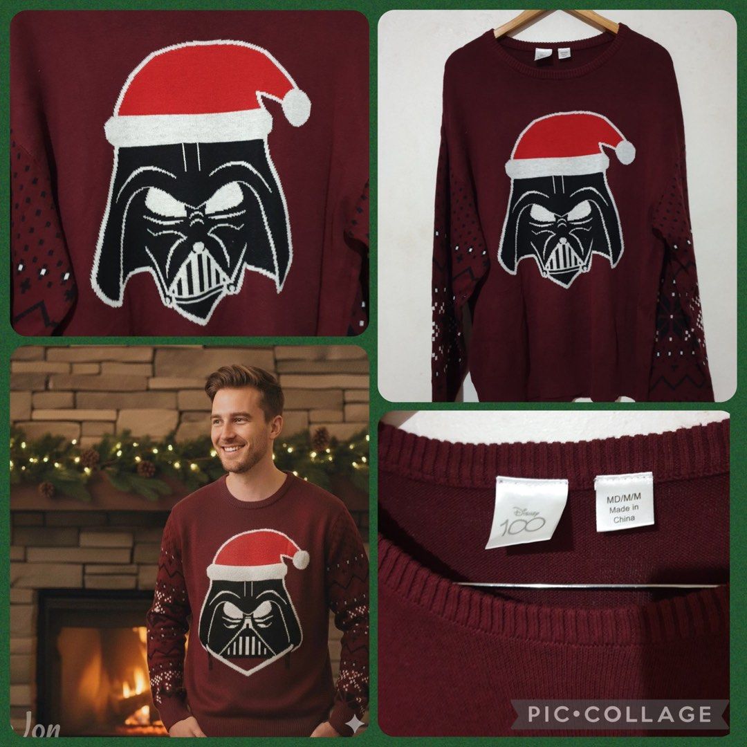 Disney Star Wars Oversized Christmas Sweater (Category: Formal Shirts) located in Las Pinas. Submitted by epitome.mnl (Listing ID 1470975298, Image 1). Description: 💎Brand New without tag 💎Disney 💎Size M but fits L-XL 💎SRP 39USD 💎All items 100% original 📌MOP GCASH or BDO 📌SF Shouldered by the buyer 📌Lalamove/Grab (via sched) 📌Flash / Gogo Express Provincial 80-240 📌Meetups: Las Pinas/Alabang/Laguna via schedule.