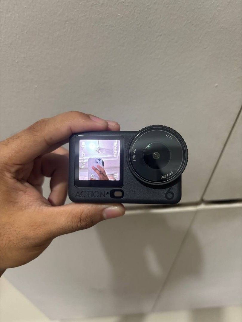 DJI Osmo Action 6 Adventure Combo (Category: Video Cameras) located in Batangas. Submitted by batangascitywatches (Listing ID 1470940492, Image 1). Description: DJI Osmo Action 6 • Up To 8k Ultra HD At 30 FPS • Up To 38MP Photos • 50gb Internal Storage • With Extra Card Slot • Touchscreen • Waterproof • Many Available Features • Adventure Combo • No Issues • In Great Condition • No History Of Repairs • Under Warranty Until September 2027 • Used O