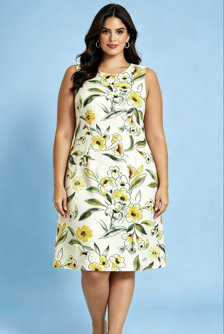DOLCE GABBANA (Category: Dresses) located in Davao. Submitted by sart0ria85 (Listing ID 1470961799, Image 2). Description: Yellow and green floral print on a cream bodycon daydress in silk cotton blend. Details are removed. MADE IN ITALY 🇮🇹 MEDIUM. Size 6 VERY GOOD CONDITION (89/100).