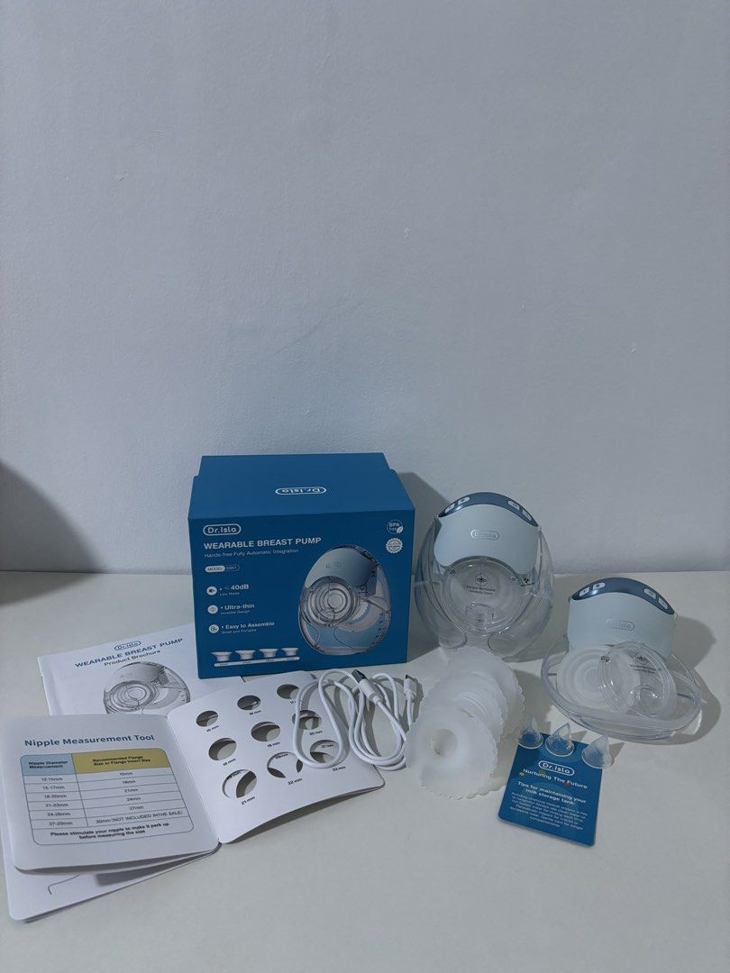 Dr. Isla Wearable Breast Pump Model EB51 (Category: Breastfeeding & Bottle Feeding) located in Manila. Submitted by plut01 (Listing ID 1471044542, Image 1). Description: Dr. Isla Wearable Breast Pump EB51 Hands-Free 3 Modes & 12 Levels - 1 pc with FREE EXTRA MOTOR + PARTS For only Php 1,300 with FREE EXTRA MOTOR + PARTS! Original price with extra motor & parts is Php 3,800 - Low noise at less than 40 decibels - Ultra thin invisible design - Light