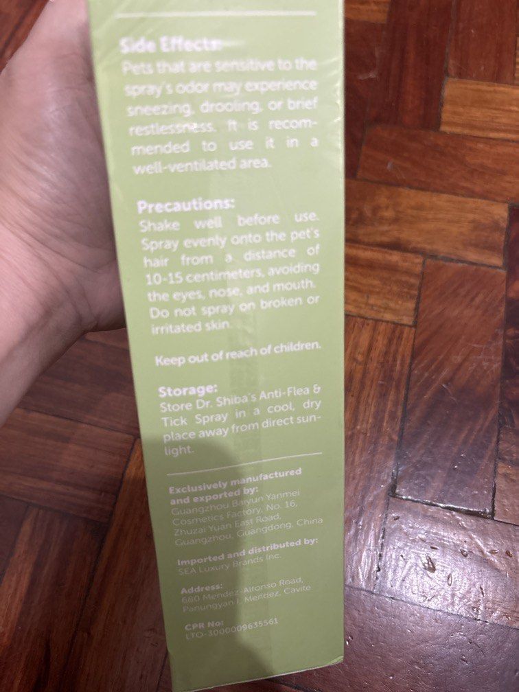 Dr shiba flea and tick spray (Category: Health & Grooming) located in Manila. Submitted by vintageaccessories (Listing ID 1470978856, Image 2). Description: .