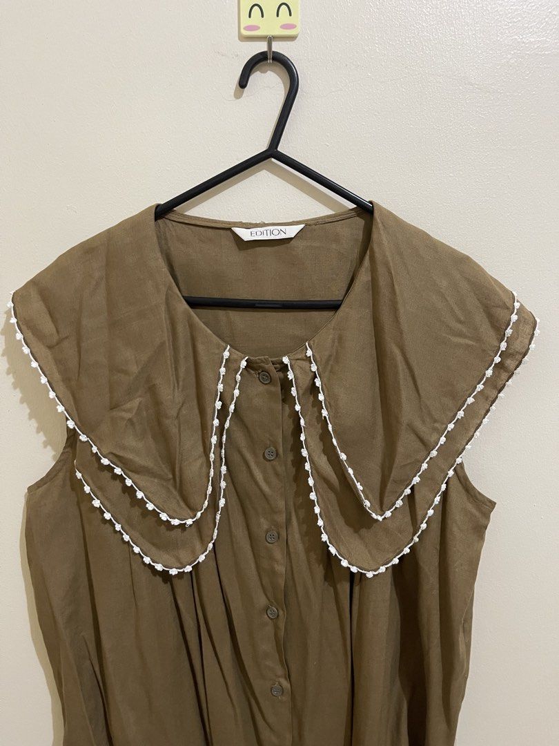 Edition Peter Pan Linen Blend Collar Blouse (Category: Blouses) located in San Jacinto. Submitted by lovedbylou.ph (Listing ID 1471070861, Image 3). Description: •best fits medium-large.