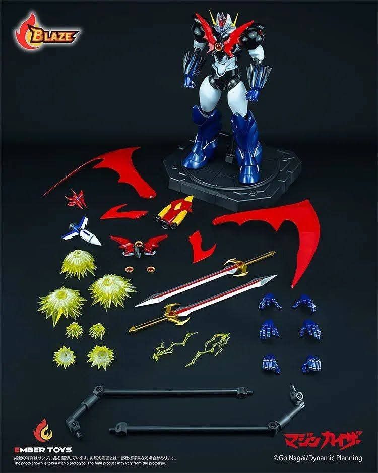 Ember Toys Blaze Mazinkaiser Action Figure Original Version (Category: Figurines & Statues) located in Manila. Submitted by mauchan00000303 (Listing ID 1470989374, Image 2). Description: - Brand: Ember Toys Blaze Mazinkaiser (Go Nagai & Dynamic Planning) - Condition: Complete with original packaging box and all accessories - Features: Highly detailed sculpt, metallic finish on armor, and fully poseable mecha design - Included Accessories: Interch
