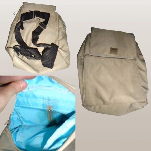 ESPRIT NYLON TAN BROWN BACKPACK (Category: Backpacks) located in Marikina City. Submitted by minimalistmanila (Listing ID 1471093610, Image 2). Description: Esprit nylon tan brown backpack from Esprit USA. Semi medium size. Never used. Might have some minor dirt due to storage. Order now!.
