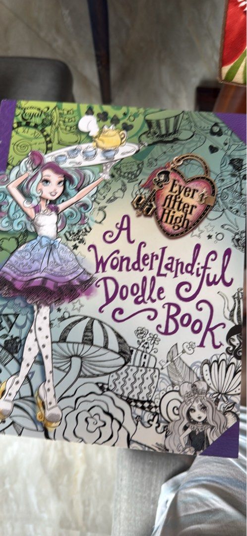 Ever After High A Wonderlandiful Doodle Book (Category: Children's Books) located in Manila. Submitted by fastwolf.fb967a (Listing ID 1470946799, Image 1). Description: - Title: Ever After High A Wonderlandiful Doodle Book - Condition: Clean and unused pages - Features: Black and white illustrations for coloring and drawing featuring Madeline Hatter and other favorite characters - Ideal for: Fans of the Ever After High franchise looking for a fun