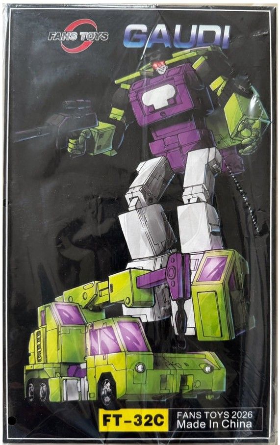 Fans Toys FT-32C Gaudi Transformable Figure (Category: Figurines & Statues) located in Manila. Submitted by mauchan00000303 (Listing ID 1471000757, Image 1). Description: - Brand: Fans Toys (Model: FT-32C Gaudi) - Mode: Transforms between robot and yellow/purple crane truck - Scale: Masterpiece scale, ideal for collectors and displays - Features: Highly articulated design with included weapon accessory - Condition: 2026 release info on box, manuf