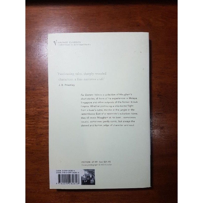Far Eastern Tales by W. Somerset Maugham (Category: Storybooks) located in La Carlota. Submitted by brightdragon_891870 (Listing ID 1471112540, Image 3). Description: Short stories, all born of Maugham's experiences in Malaya, Singapore and other outposts of the former British Empire. Whether portraying a ship-borne flight from a lover's curse, murder in the jungle or the remembered East of a repatriate's suburban home, they reveal Maugham as a s